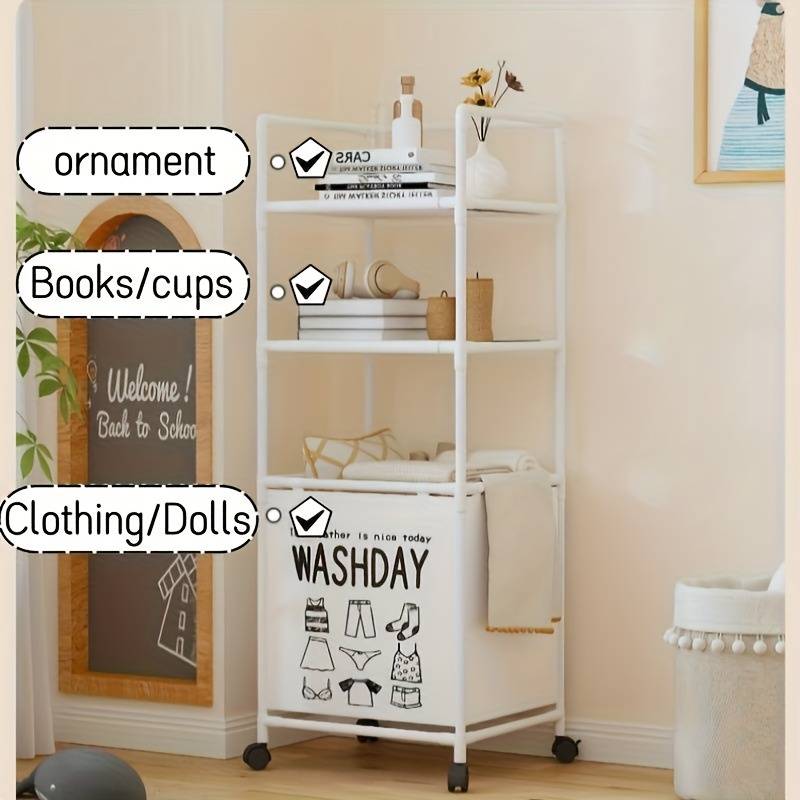Storage And Organizationcolor White Size 2 Layers