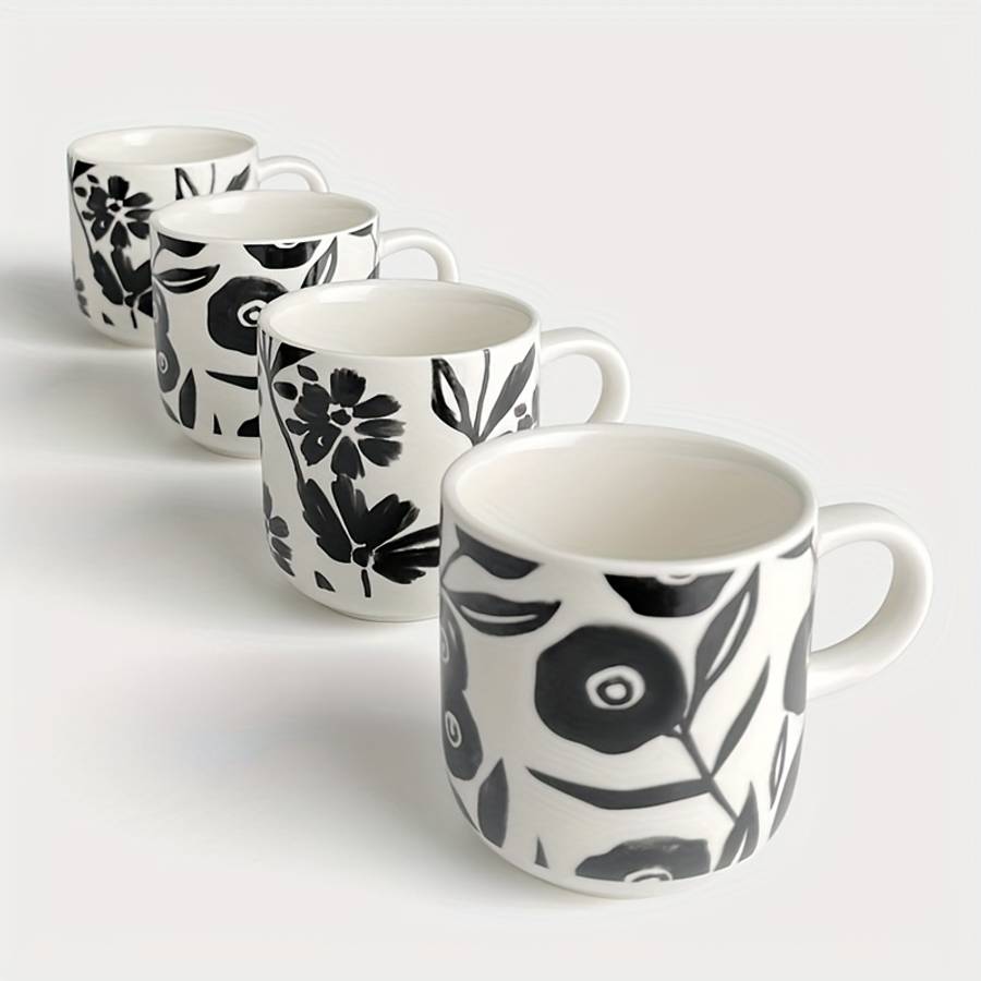 Water Cup Style Black Print
