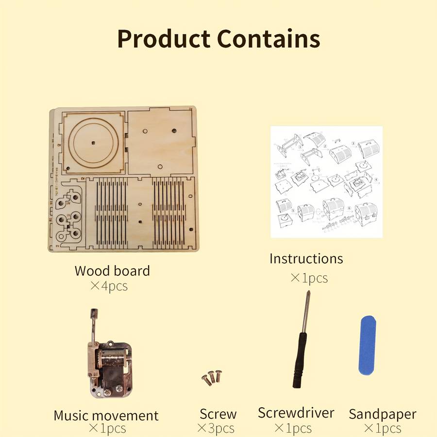 3D Puzzle Musical Instrument Model Style Hand Treasure