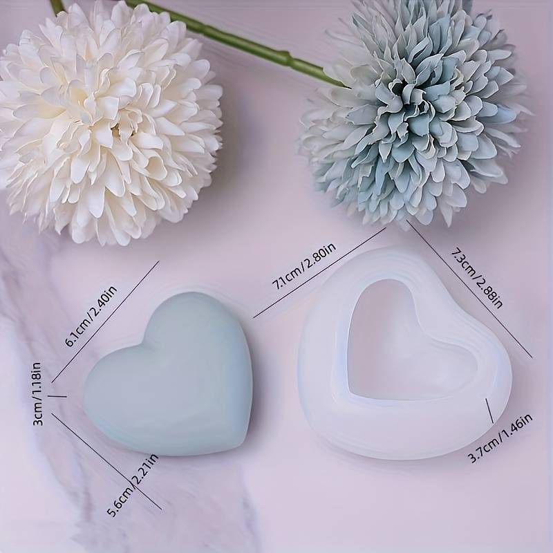 Suitable For Baking Molds Color White Items White 3.81 Cm Heart