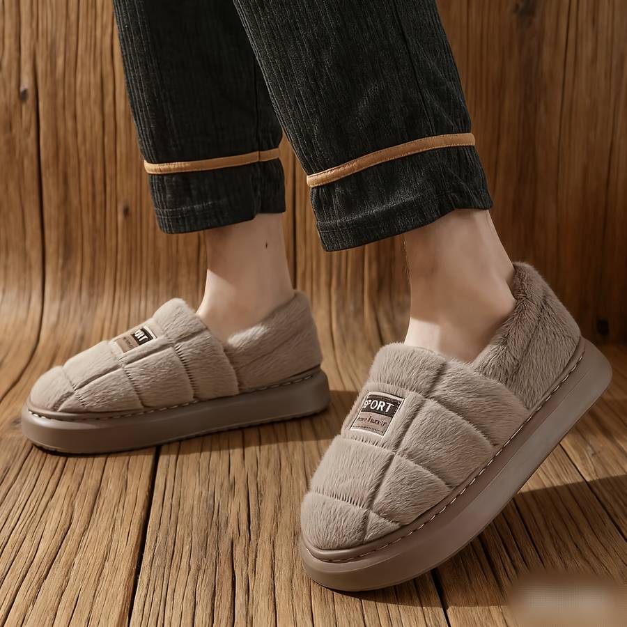 Cotton Slippers Color Coffee Brown Sizeuk 3.5-4