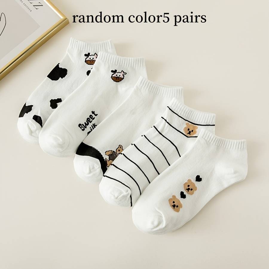 Women S Socks Color Random Color5 Pairs Size Onesize