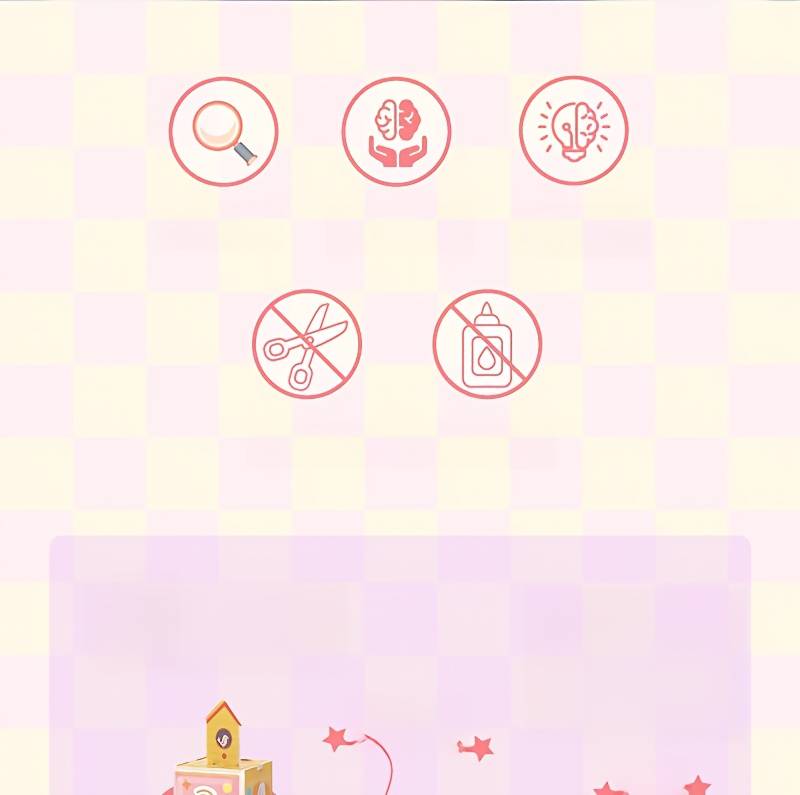 Building Toy Architectural Model Toy Set Style Happy Paradise