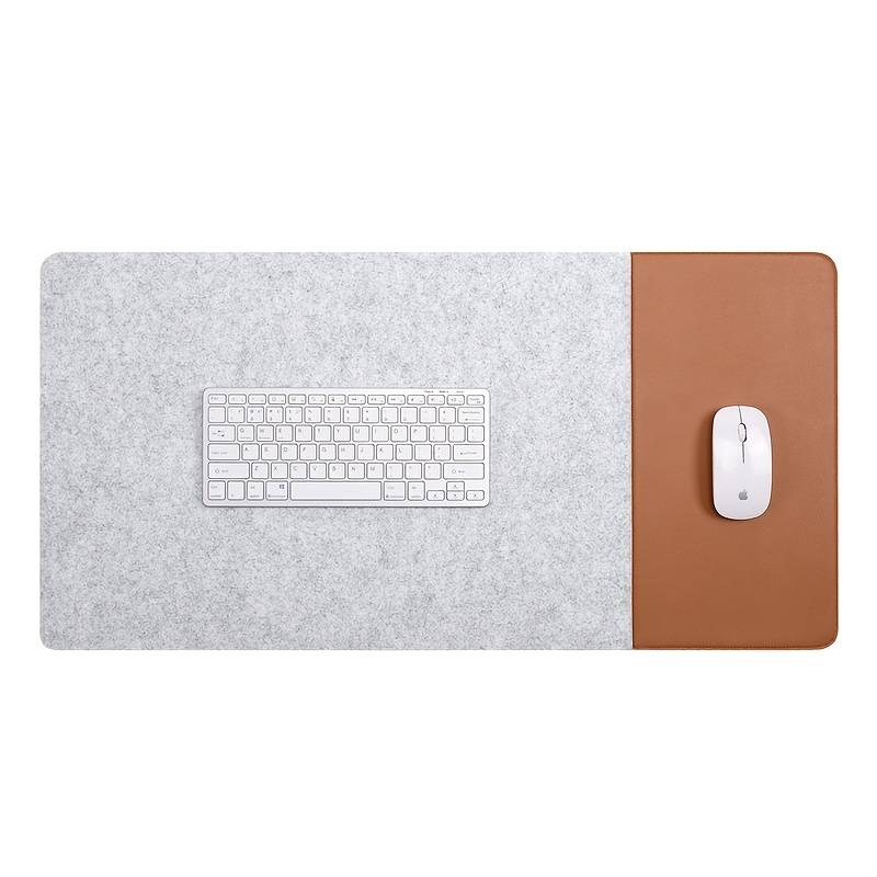 Mouse Pad Color Light Gray Felt   Add  White Size 100Cmx50Cm