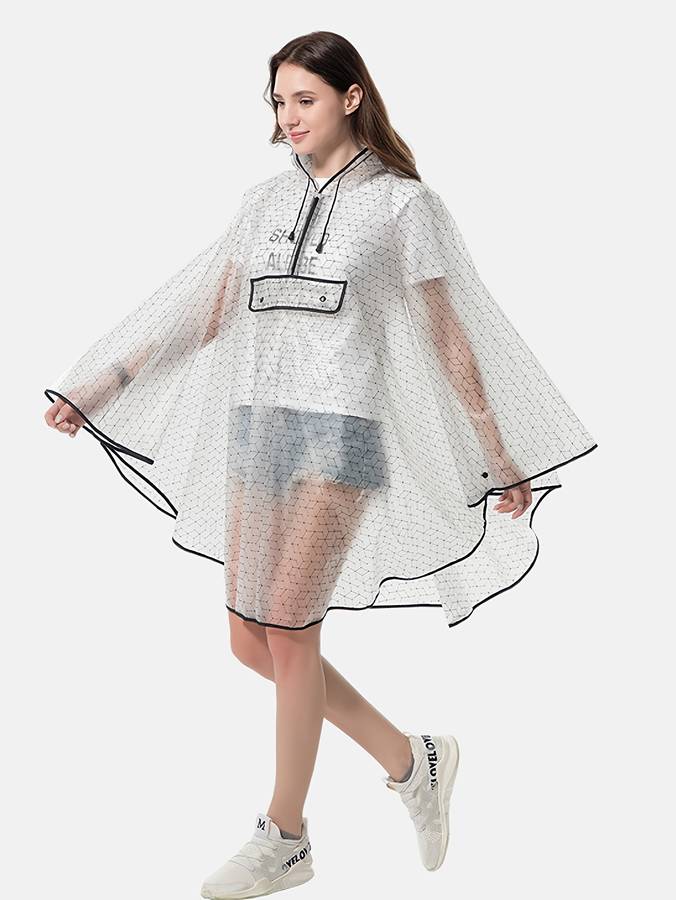 Raincoat White Size Asian Onesize