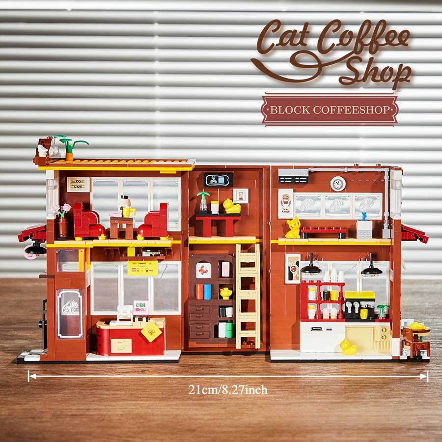 Building Toy Architectural Model Toy Set Style Book Store