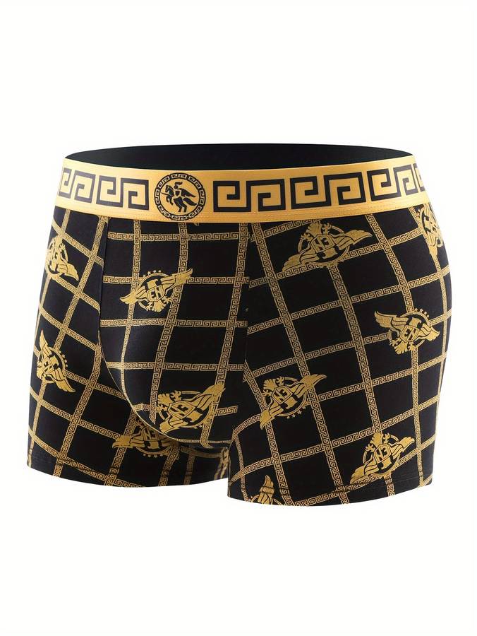 Mens Underwear Color 1 Pack  Black Golden Nb Set Random Sizel