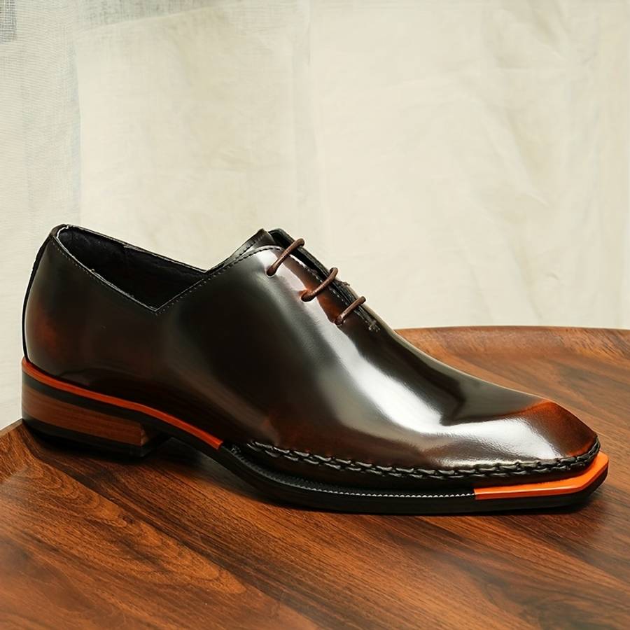 Mens Leather Shoes Color Black Sizeuk 8