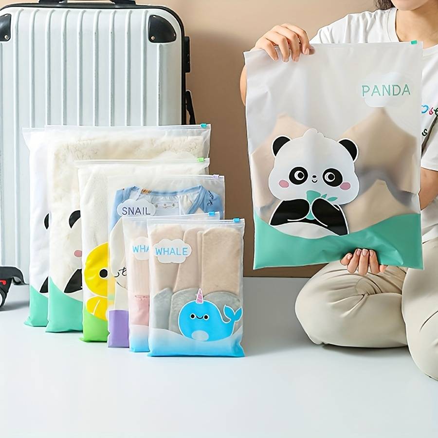 Waterproof Tpu Travel Storage Bags Cute Animal Design
