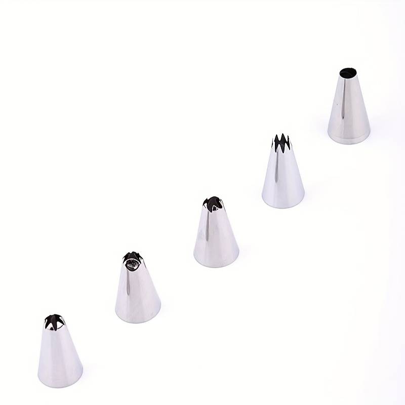 Professional Cake Decorating Head Items 7 Nozzles  Add  Converter  Add  Piping Bag