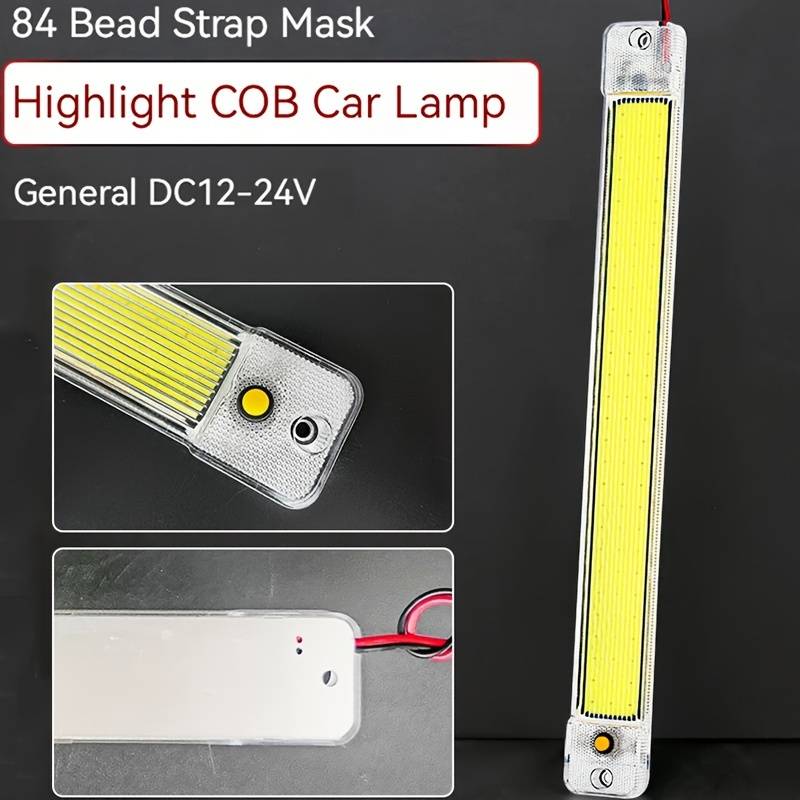 2pcs Car Reading Light COB High-brightness thin 12V 24V LED Cabin Interior Light Dome