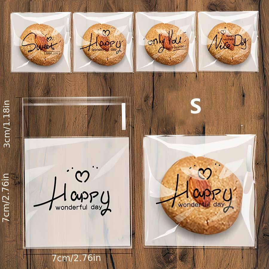 Food Storage Bags Size Medium White English 10Cm Selfadhesive Bag * 100
