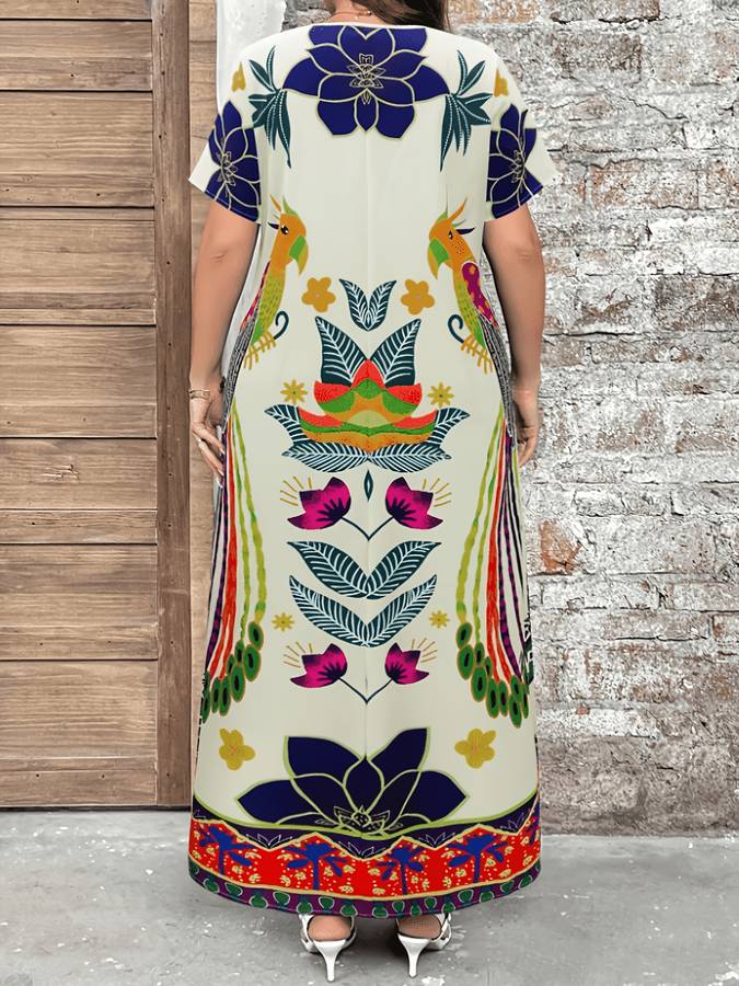 Women S Dress Color Apricot Size 5Xl