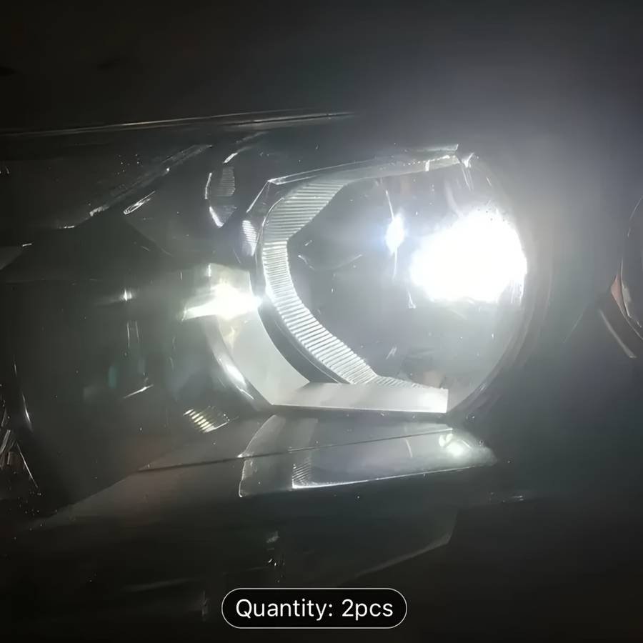 2Pcs H7 LED Car Headlight Bulbs White 50W 3000LM
