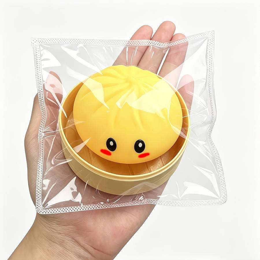 Squeezable Toys Color Random Color Style Style Steamed Buns Steamer