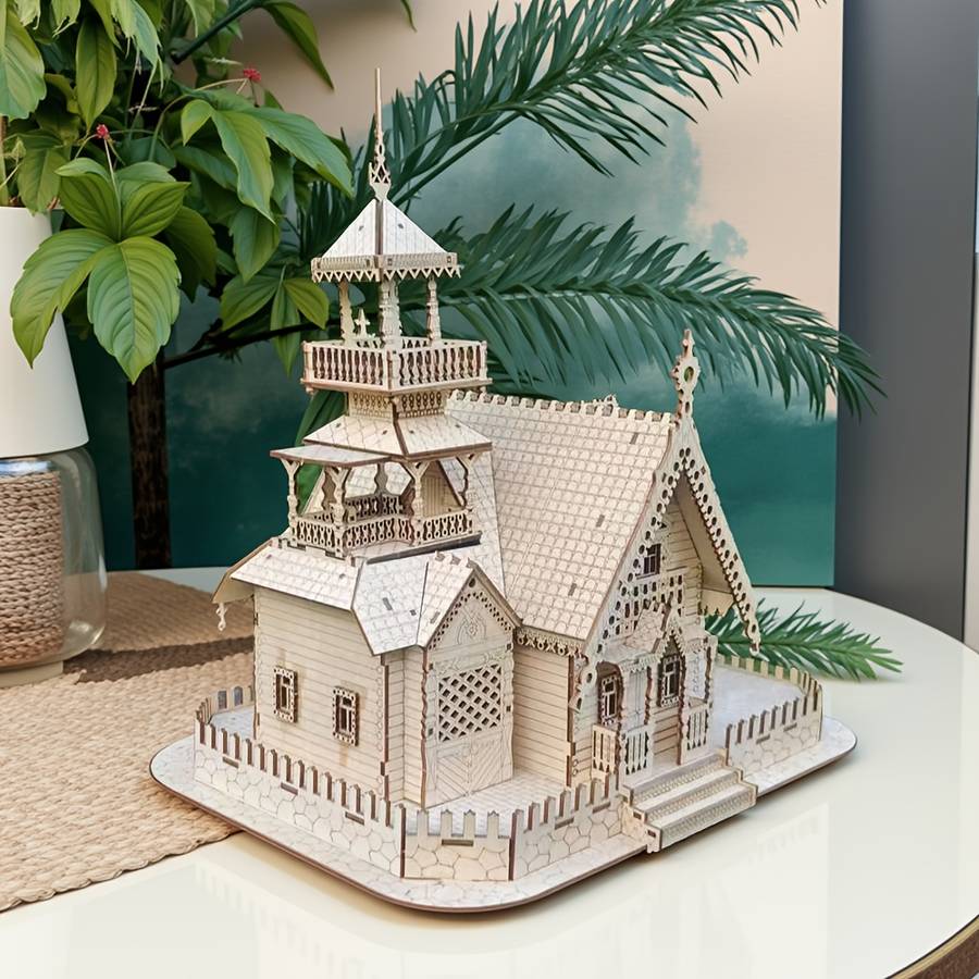 Building Toy Architectural Model Toy Set Color Apricot