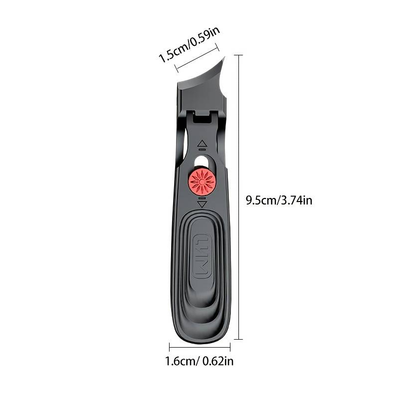 1pc nail clippers ergonomic nail scissors with file non-slip push-pull switch suitable for f