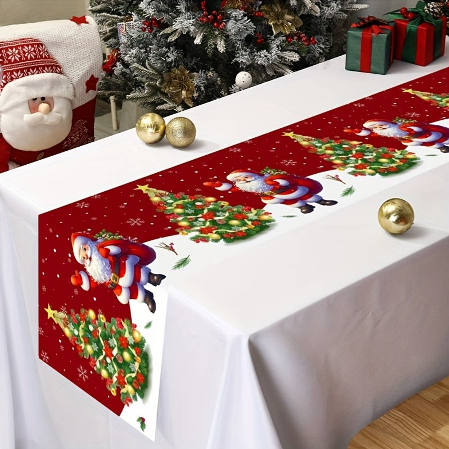 Christmas Tablecloth Size 180X35Cm