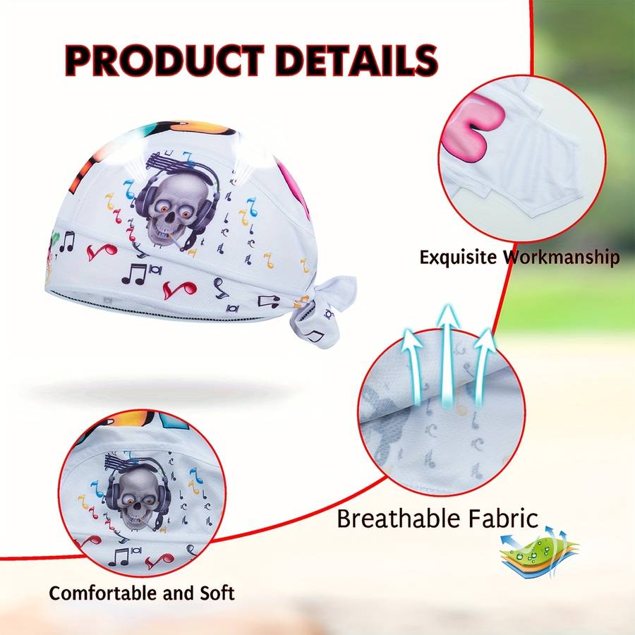 1pc ZM Frog-Themed Beanie Breathable Quick-Dry Polyester Spandex Mesh Cap with UV Protection f