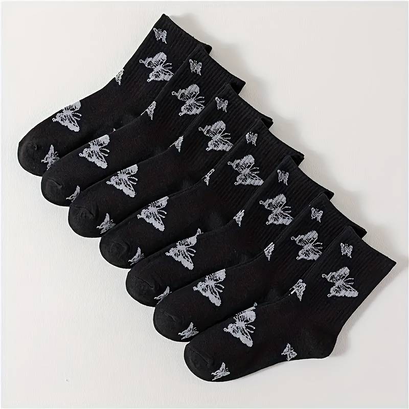 5 Pairs Mixed Color One Size High Elastic Socks