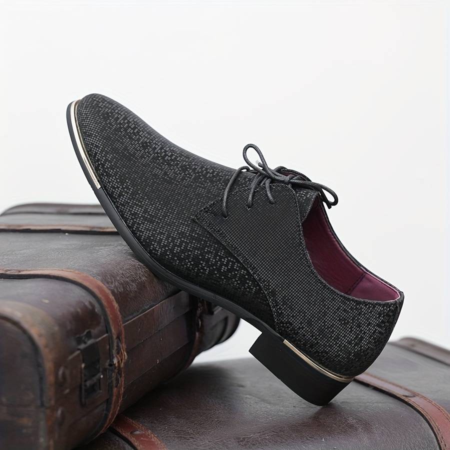 Mens Leather Shoes Color Black Sizeuk 8
