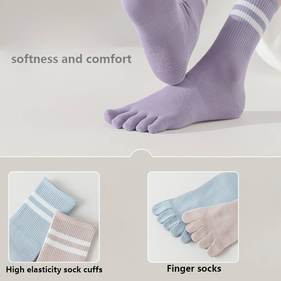 Women S Socks Color 5Pairs White Size Onesize