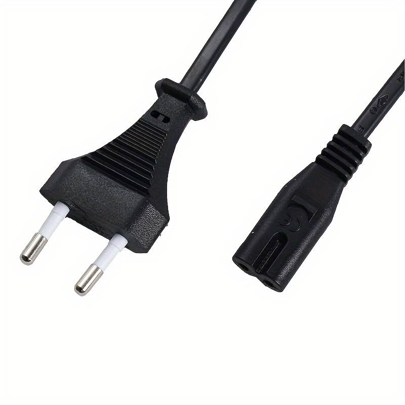 1pc 2.2m 8K Cable Mcbazel Power Cord with EU Plug C7 Dual Pole for PS5 PS4 PS3 Xbox Series B