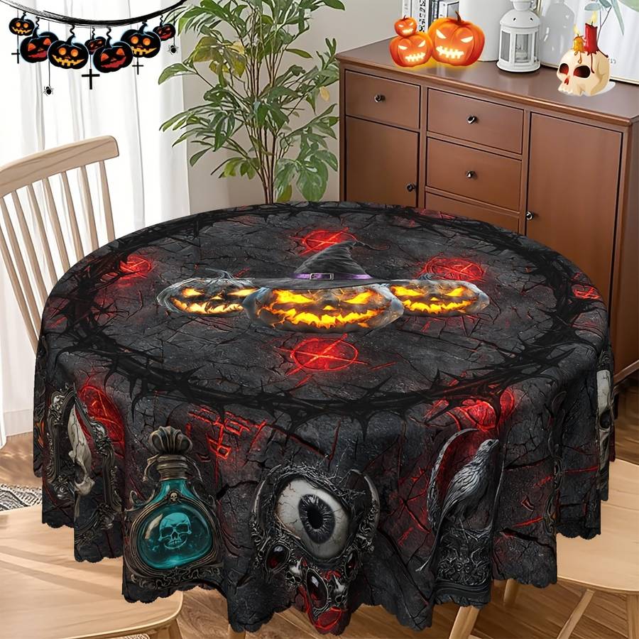 Halloween tablecloth decoration size Round 152cm or 60inch
