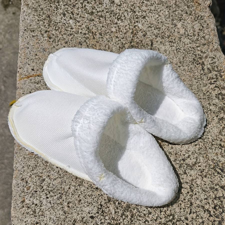 Cotton Slippers Color White Size38-39