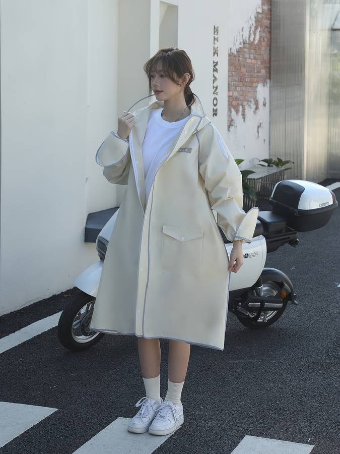 Raincoat Sky Blue Size Asian L