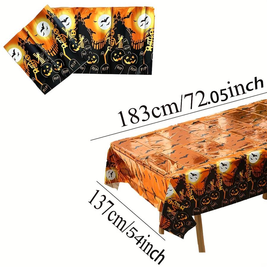 Halloween tablecloth decoration Pumpkin Items spider web pumpkin