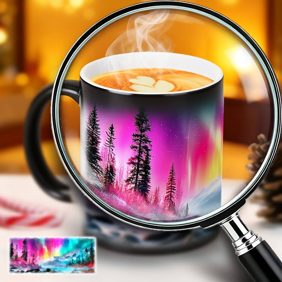 Water Cup Style Romantic Aurora Color Changing Cup
