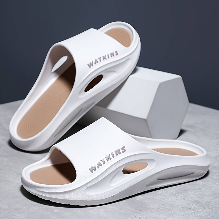 Men Slippers Summer Style White And Black Size Uk 3.5 To 4