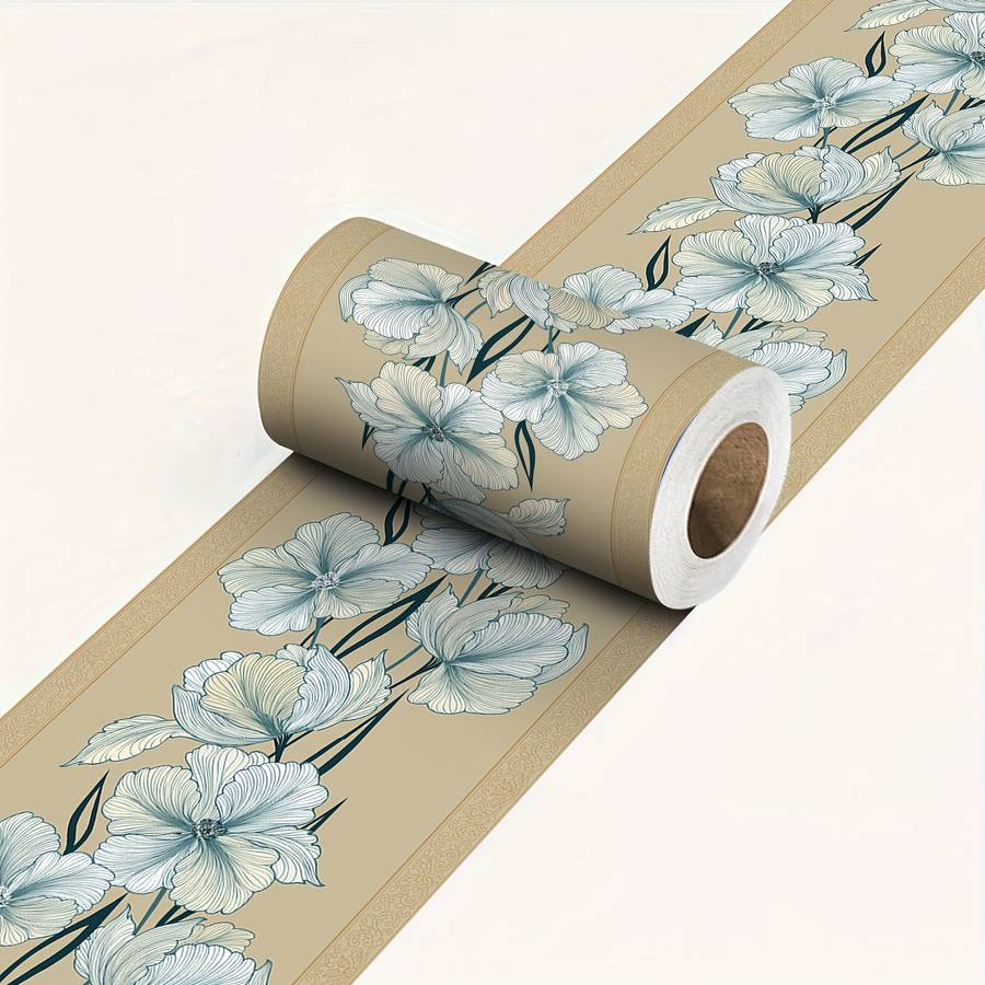 Pro Self Adhesive Table Wrap 461 color blue - white size 12x500cm
