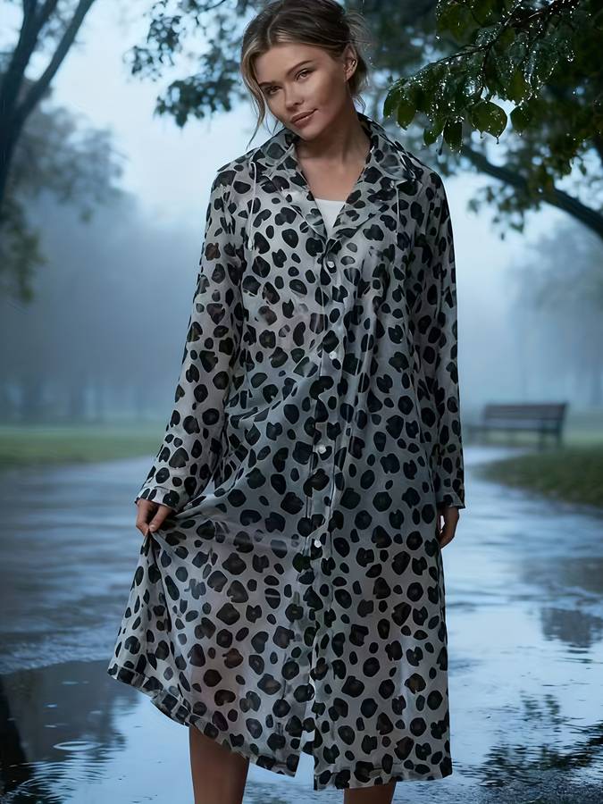 Raincoat Dark Brown Size Asian Onesize