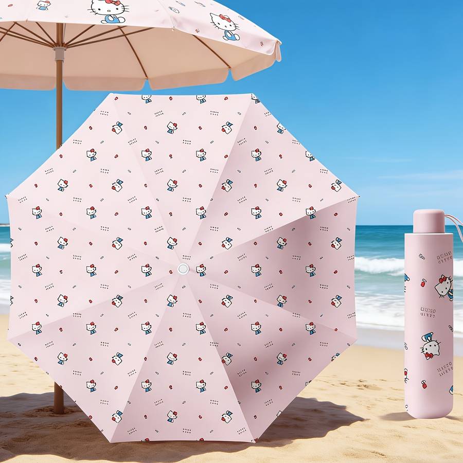 Umbrella Style Hellokitty  White 8K
