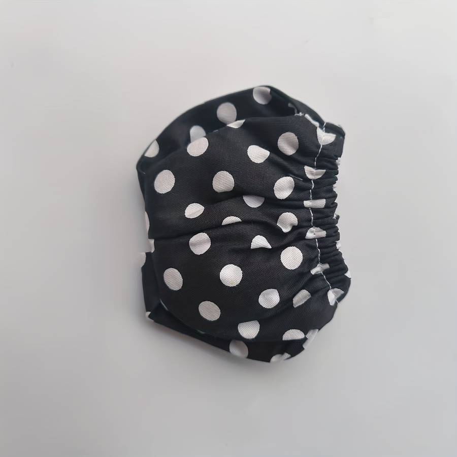 Pet Supplies Color Black And White Dots Size S