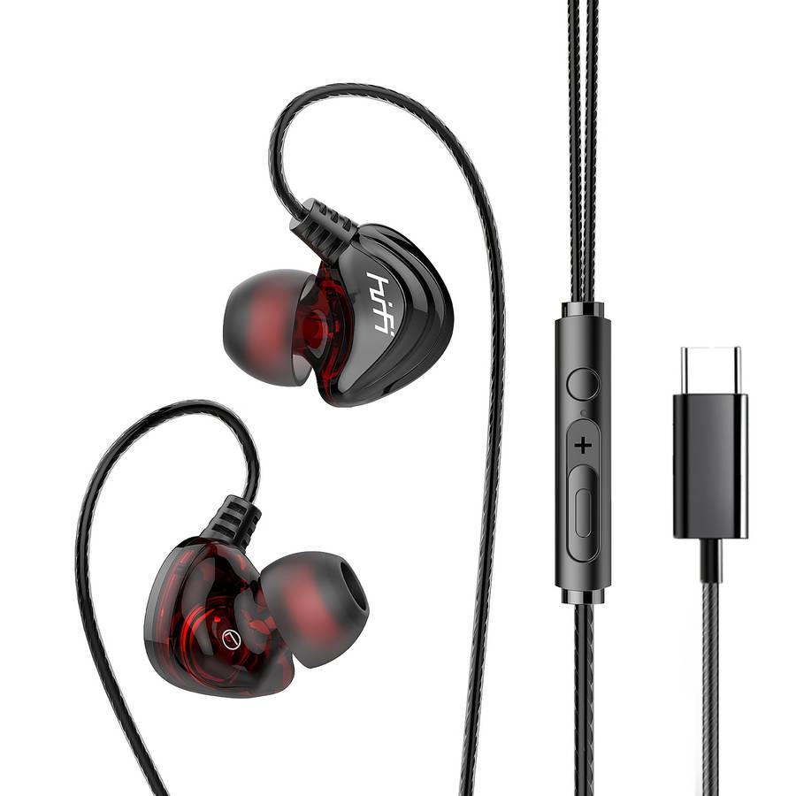 Wired Headphones Black Items 3.5Mm/0.138Inplug