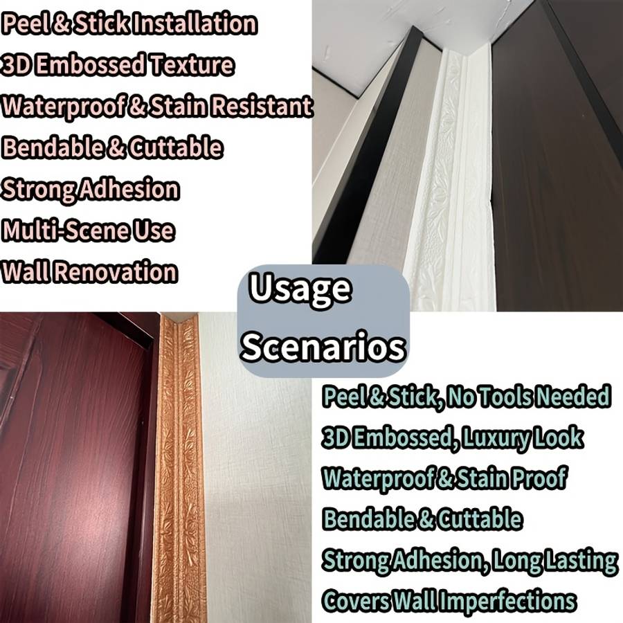 Skirting Board Bronze 8Cm2.3M 3.1590.55 Inches Quantity 2 Rolls