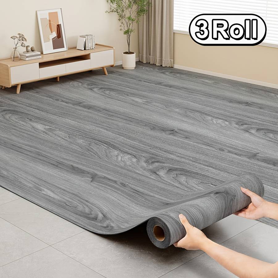 Self Adhesive Floor Stickers Oak Grain 1 Roll 30Cm*300Cm
