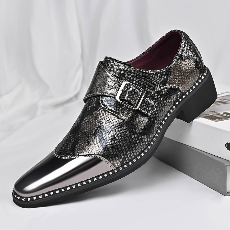 Mens Leather Shoes Color Silvery Sizeuk 10