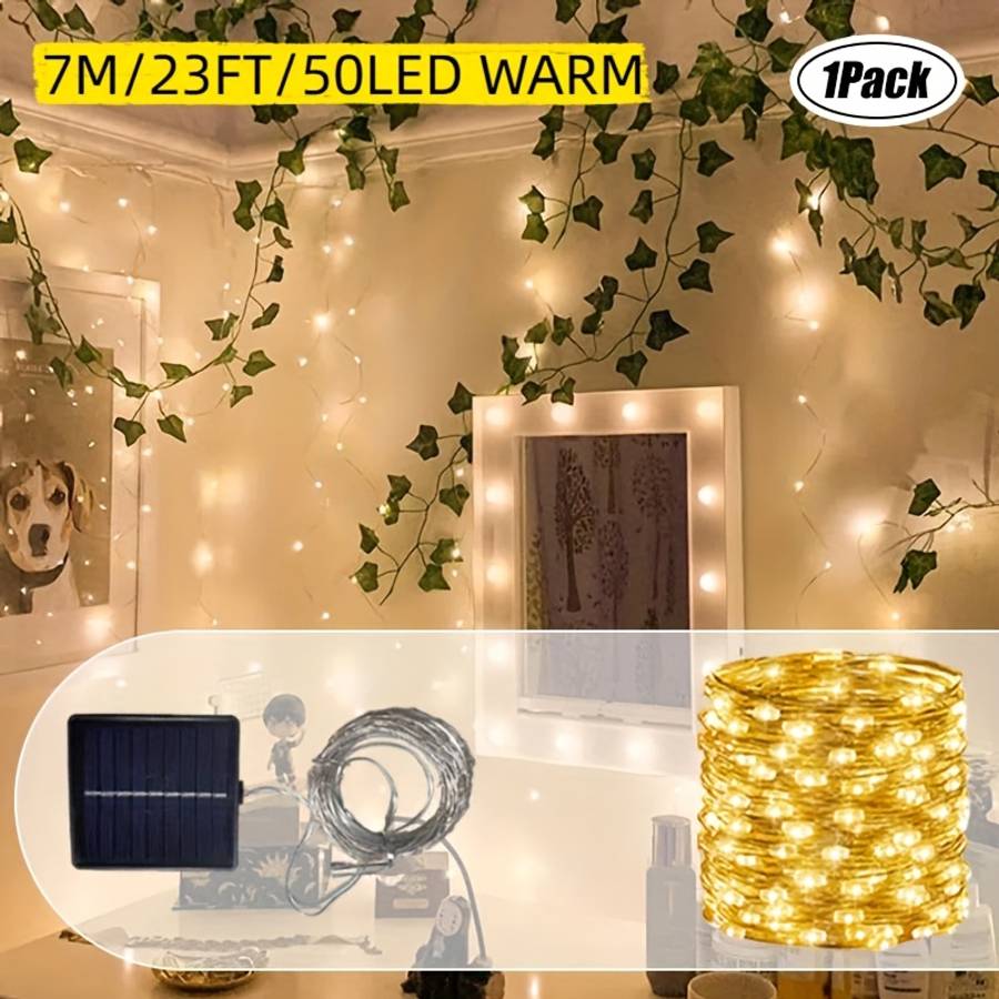 Christmas Lights Warm Color Size 7 Meters 50 Led 23 Feet
