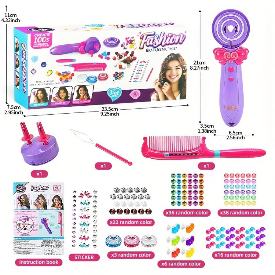 Hair Braiding Products Model Threeinone Braiding Artifact Tool Applicable People6 Years Old