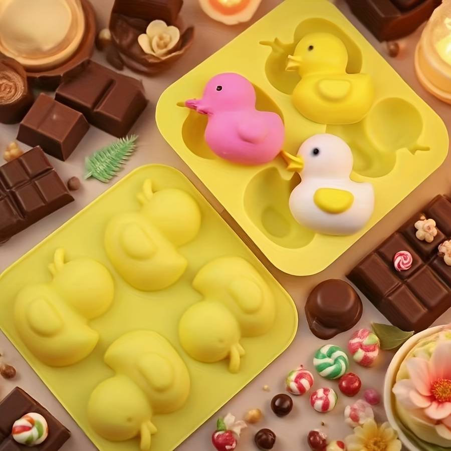 Suitable For Baking Molds Color Yellow   4 Ducks In A Row