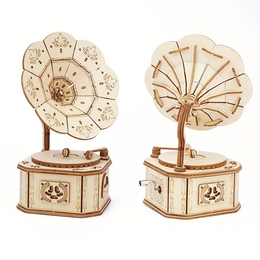 3D Puzzle Musical Instrument Model Style Phonograph