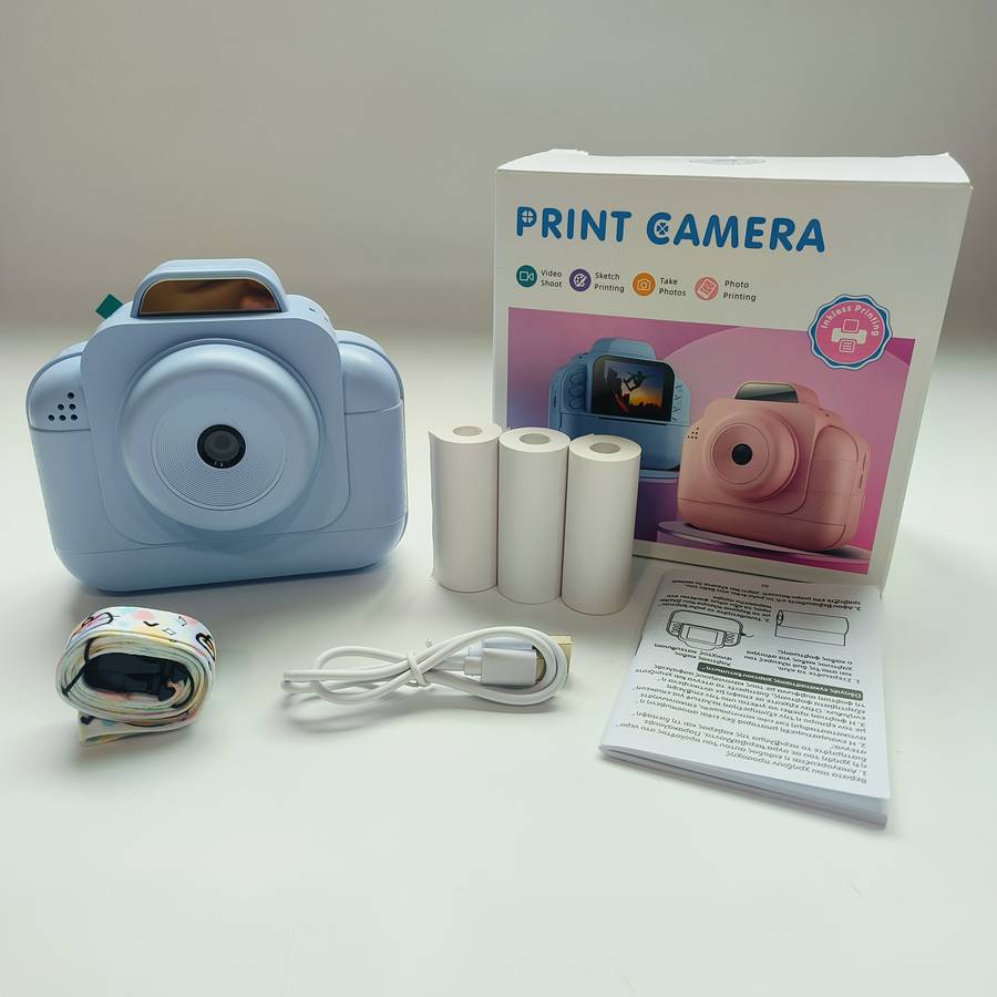 Printer Color Blue 3 Rolls Of Printer Paper Items No Tf Card