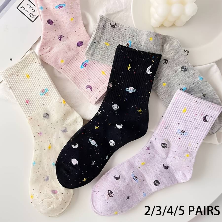 Women S Socks Color Mixed Color5 Pairs Size Onesize