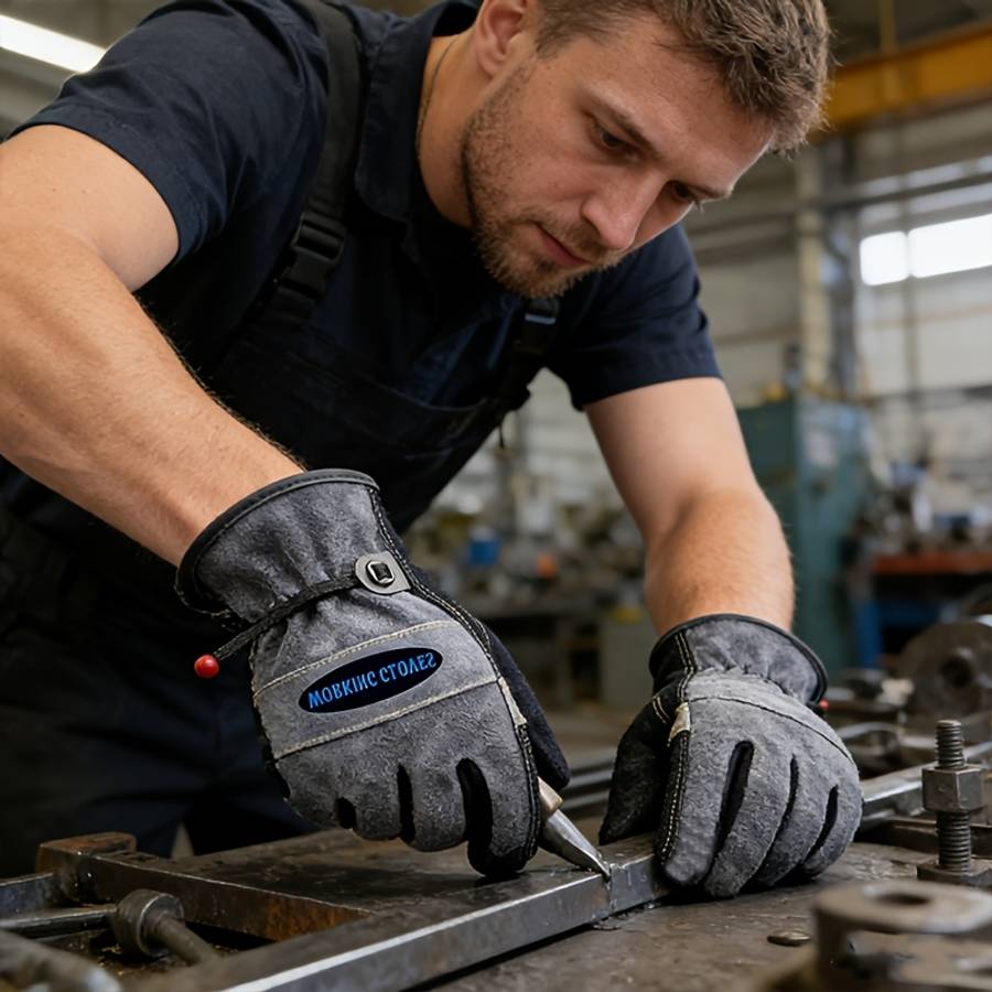 Work Gloves Color Red Sizes