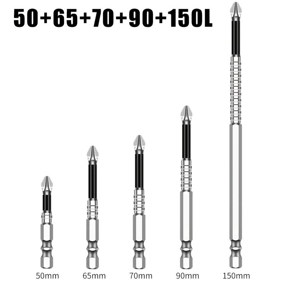 Screwdriver Bit Tool Set Model 5Pcs 50 Add  65 Add  70 Add  90 Add  150L