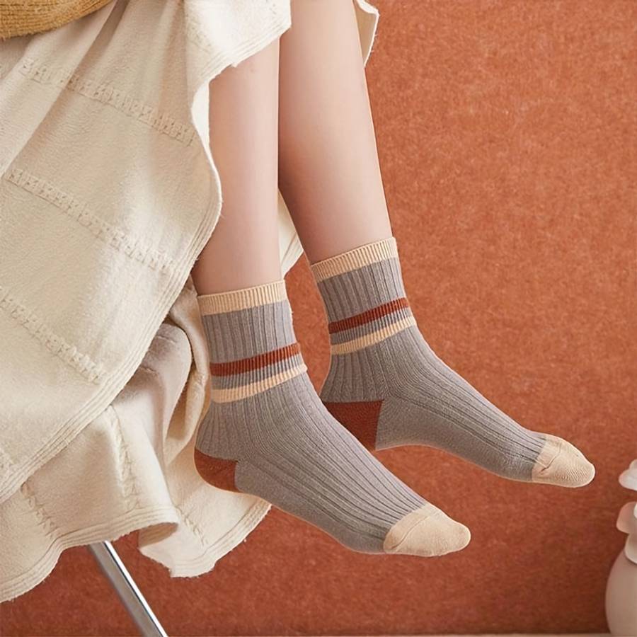 Women S Socks Color Mixed Color5 Pairs Size Onesize